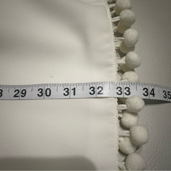 NWT French Connection Pom Pom Mini Dress size 6 no flaws white - Picture 12 of 16
